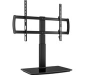 Soporte TV Pie Universal, Base Mesa TV para 32 a 70 Pulgadas, Soporte Giratorio TV 80º, Soporte TV Mesa Altura Ajustable de 4 Niveles, MAX 40 Kg, MAX VESA 600x400 mm