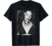 Aaliyah Legacy B/W Vintage Photo & Logo R&B Music Fan T-Shirt