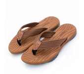 Flip-flops men's summer outer wear trend casual rubber non-slip wear-resistant foot pinch beach flip-flops
