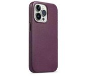 Anti-Drop Phone Cover for iPhone 15 Pro Magnetic PU+PC Phone Case Compatible with MagSafe Charger