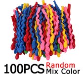 100/200PCS Spiral Balloon Assorted Color Balloons Screw Twisted Latex Balloons Decorating Accessories for Gathering Party Birthday Party Wedding Decoration Design Creative Magic Performance Props Cute Fun Children's Day Decorations Gift for Boys Girls ZYF