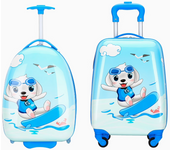 Maleta viaje maleta cabina estampada infantil 4 ruedas trolley maleta rigida dibujos infantiles 30X20X45CM
