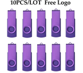 10pcs/lot Metal USB 2.0 Flash Drive 64GB 32GB 16GB 8GB 4GB Pen drive usb flash Pendrive U Disk Memoria Cel Usb Stick for Gifts