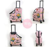 maleta de cabina Alta configuración de dibujos animados lindo carrito de montar maleta pequeña maleta infantil 20 pulgadas dibujos animados contraseña de viaje maleta de trolley maletas de viajes cabina