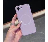 Magnetic Silicone Phone Case for iPhone 16e se4 se3 se2 8 7 Plus xs max xr x Soft TPU Wireless Charging Cover