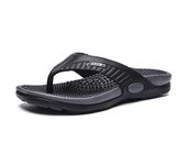 Zapatos de playa transpirables, chanclas con fondo de masaje, zapatillas de hombre, sandalias de una palabra