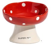 Ceramic Mushroom Cat Bowl Creative Cute Dog Food Feeding Basin Multi-use Slanted Mouth Pet Drinking Feeder Water Container