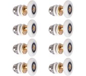 Shower Door - Roller Caster Wheel for Shower Door Sliding Casters Door Roller Replacement Wheel 8 Pieces 23mm HA