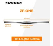 TOSEEK New ZF-ONE Carbon Fiber Handlebar 31.8mm Black Bright Label For Mountain Bike 580-760mm Bicycle Parts