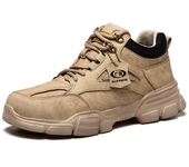 Zapatos de seguridad para el trabajo para hombre y mujer, botas de seguridad ligeras, zapatillas de trabajo indestructibles, plantilla protectora de Kevlar con punta de acero, 2024