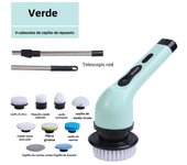 Cepillo De Limpieza Eléctrico Multifuncional 9-en-1 Para Casa Y Cocina Y Baño Cepillo Rotativo USB Portátil Herramientas De Limpieza