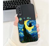 Case For Samsung A50 A50S A30 A30s Cute Astronaut Cartoon Girly Soft Liquid Silicone Back Cover For Samsung Galaxy A50S 50 Capa
