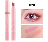 Metallic Grey Silver Eyeshadow Eyeliner Pencil Long-lasting Silkworm Highlighter Pen Two-color Shimmer Gradient Eye Shadow Stick