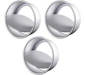 Molde Bizcocho Desmontable, 3 Pcs Moldes redondos para tartas de queso, (6 Pulgadas)