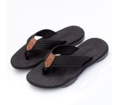 Flip-flops men's summer outer wear trend casual rubber non-slip wear-resistant foot pinch beach flip-flops