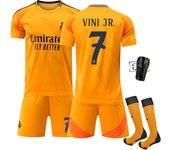 Real Madrid 2024/25 Official Replica Away Jersey Set -  For Adult/kids - With Shirts + shorts + socks + pad