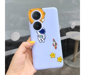 For Huawei Nova 11i Phone Case Nova11i Back Cover Soft Silicone Candy Color Bumper Shell MAO-LX9 Capas Cartoon Dragon Astronaut
