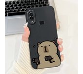 Case For Samsung Galaxy A10 A105F A10s A107F Soft Liquid Silicone Back Cover For Samsung M01s SM-M017F Funda Rabbit Cat Panda