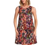 Customized Travel H-Singer S-Style Women's Beach Sleeveless Dress