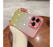 Luxury Gradient Rainbow Transparent Phone Case for iPhone 16 Pro Max 15 14 13 12 11 X XR XS Plus Shockproof Camera Protective
