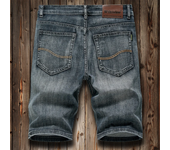 Pantalones cortos vaqueros ajustados de estilo clásico para hombre, 4 modelos, novedad de verano, moda de negocios, pantalones cortos informales elásticos finos para hombre