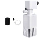 Wall Mount Aquarium Internal Filter Suction Cup Silent Submersible Pump with Sponge and Air Tube Plastic Water Circulation Pump