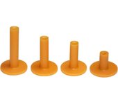 Golf Rubber Tees Holder Set, Mixed Size Durable and Hight Elastic Driving Range Tees, Colorful Golf Tees for Golf Practice Mat