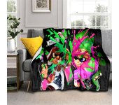 3D Games Splatoon,PC Gamer Cartoon Blanket,Soft Throw Blanket for Home Bedroom Bed Sofa Picnic Travel Office Cover Blanket Kids