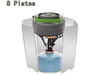 8/10/12/16 Panel Outdoor Camping Picnic Gas Stove Cover Kitchen Burner Windproof Aluminum Alloy Screen