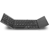 Teclado inalámbrico plegable, ultradelgado panel táctil, Bluetooth, recargable, para tableta y portátil