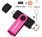 JASTER 3 in 1 USB Flash Drive TYPE-C Adapters Gifts Pen Drive OTG Memory Stick U Disk for Android SmartPhone PC 16G 32G 64GB