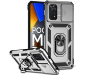 For Xiaomi Poco X3 X4 M4 Pro 4G 5G Soporte Militar A Bordo De La Carcasa Del Teléfono Móvil Antihuella Dactilar