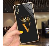 For Samsung Galaxy A10 Case Cover Crown Cherry With Letters Phone Shell cases On Samsung A10 SM-A105F Plating Soft Smooth Cover