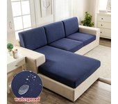 Fundas de Cojín de Asiento Individuales Elásticas de Tela de Sarga Con Textura Jacquard Gruesa Impermeable Fundas de Sofá Funda