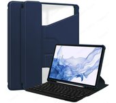 Keyboard Case for Samsung Galaxy Tab S9 FE 10.9 inch SM-X510 X516B with Pen Slot Case 360 Rotation Spanish Keyboard
