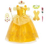 Kid Princess Dress Girl Summer Fancy Party Clothes Girls Aurora Rapunzel Cinderella Sleeping Beauty Christmas Carnival Costume