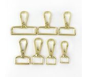 10 Bolsas De 16 - 50 Mm De Hebillas Metálicas Collar De Perro Portaequipajes Hebillas De Langosta Giratorias Desencadenantes Gan