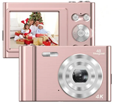 128GB Mini Digital Camera Video Camcorder 8-64G 2.4Inch IPS Screen AF Face Detect Flash&Battery Boy Girl Christmas Birthday Gift