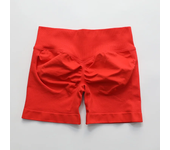 Pantalones cortos de impacto sin logotipo, pantalones cortos de Yoga de cintura baja acanalada, pantalones cortos sin costuras para entrenamiento, pantalones cortos de gimnasio, pantalones cortos para correr elásticos de altura