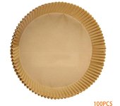 50/100pcs Air Fryer Disposable Paper Square Round Baking Paper Barbecue Plate Non Stick Mat Kitchen Oven Oil Absorbing Paper Tool