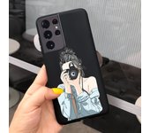 For Samsung S21 Ultra 5G Case Galaxy S21 Ultra With NFC Fashion Soft Liquid Silicone Phone Shell Samsung Galaxy S21 SM-G998B