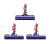 3X Soft Roller Brush Head for Dyson V7 V8 V10 V11 V15 Cordless Stick Vacuum Cleaners Parts Hardwood Floor Attachment