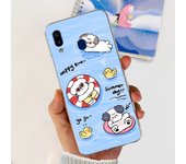 For Samsung Galaxy A20s Samsung A20 A30 Back Cover Phone Case Transparent Soft TPU Silicone Coque Women Fashion Flower Butterfly