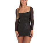 Sequin Bodycon Female Dress Tight Prom Corset Rhinestone Women's Long Sleeve Dresses Party Evening Elegant and Beautiful Outfits