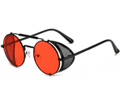 Gafas de sol redondas de Metal para hombre y mujer, lentes de sol Punk con montura Retro, gafas de sol de buena aumens, Devil Crowley, David Tennant, gafas de Cosplay Uv