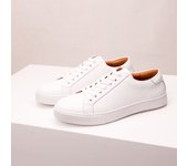 Zapatos blancos de hombre retro zapatos de placa base suave de cuero versátil