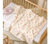 Infant Soft Blanket and Swaddling Baby Sleeping Bedding Quilt Newborn Stroller Blanket 1 Piece