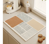 Estera de secado de vajilla, almohadilla de drenaje suave, antideslizante, súper absorbente, resistente al desgaste, tapete para máquina de café, mesa de cocina, decoración de patio
