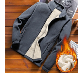 Chaqueta de lana informal para hombre, cárdigan de talla grande, sudadera de invierno