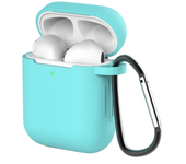 Silicone Earphone Cases For Airpods 1/2 Case Cover Headphone Accessories Protective Box For Apple Airpods 2 Case Bag With Hook